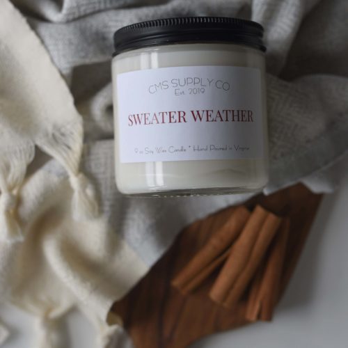 Sweater Weather Candle - 16 oz Double Wick Soy Wax Candle