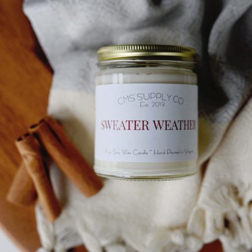 Sweater Weather Candle - 9 oz Soy Wax Candle