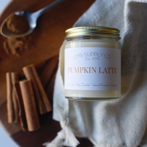 Pumpkin Latte Candle - 9 oz Soy Wax Candle