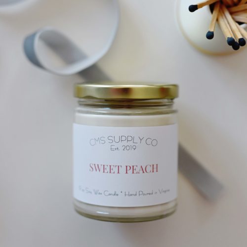 Sweet Peach - 9oz Soy Wax Candle
