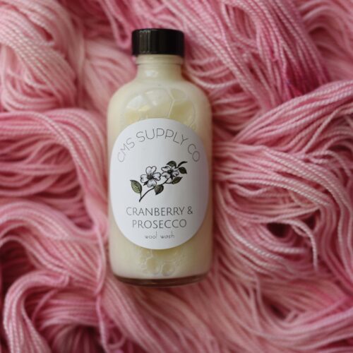 Cranberry & Prosecco Wool Wash - 4 oz Wool Wash with Lanolin